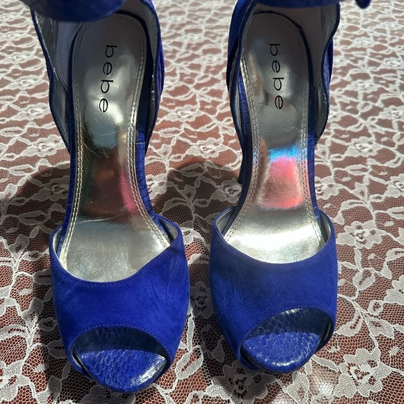 Bebe platform blue shoes !! - Picture 7 of 16